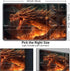 for MTG Card Playmat with Magic Zone,Game Play Mat for MTG TCG 24 x 14 inches,Non-Slip Play Mat for Commander Board RPG CCG Game TCG Other Card Games/Mouse Pad-Angry Firedragon