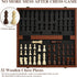 Set 15.4" 2 OUMODA Magnetic Chess for Adult Kid, Leather Chess Board with Handmade Chess Piece Including Extra Queens