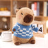 2 12 10.2 Capybara Plush with pcs Clothes & Accessories, Dress Up Capybara Stuffed Animal Plush Toys, in Cute Plushies