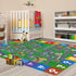 Mishareal Kids Play Mat, Super Soft Car Track Rug, ABC and Shapes Educational Playmat, Non-Slip City Road Traffic