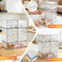 5 Pack Countertop MINMUNJIU Baby Bottle Organizer, Clear Space-Saving Stackable Drawer with Handle, Baby Bottle Storage