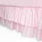 American Baby Company Double Layer Ruffled Crib Skirt, Blush Pink, for Girls,