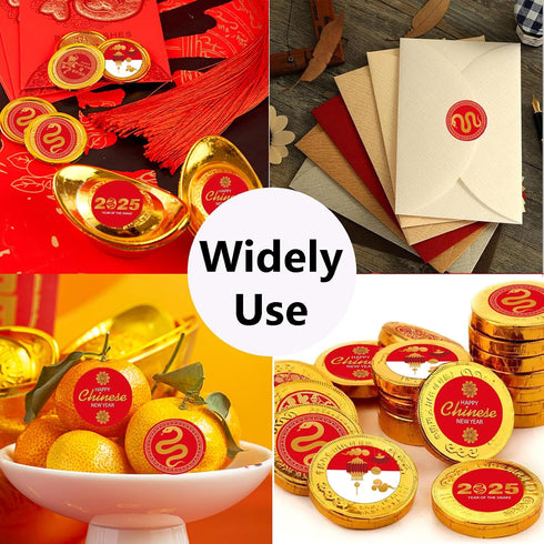 108 PCS 1.18" Chinese Lunar New Year Sticker Labels, 2026 Year of The Horse Sticker Decorations for Party Favor and
