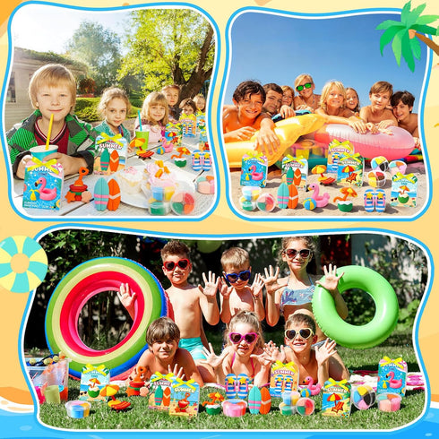 30 Sets Summer Capoda Air Dry Clay Kit for Kids End of School Year Gifts DIY Modeling Clay Arts Crafts Kit for Beach