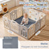 ACOMOPACK 1.3" 50x50"-Memory Tummy Thick Baby Play Mat for Floor Foam Water-Repellent Playpen Mat for Time,Non-Slip