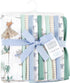 Hudson Baby Unisex Baby Cotton Flannel Burp Cloths Bundle, Boy Dino World, One Size by Hudson Baby