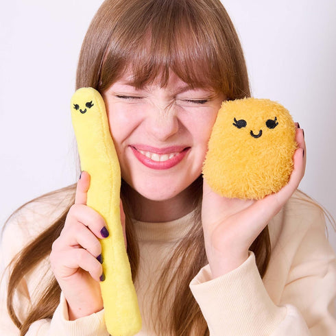 WHAT DO YOU MEME? Emotional Support Fries - Cuddly Plush Comfort Food, French Fry Stuffed Animals