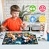 Puzzles for Kids Ages 4-8 - Cute Deer Party in Forest Night - 100 Piece Jigsaw Puzzles for Educational Learning