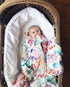 47 47 inches Stroller Society - Viscose from Bamboo and Cotton Baby Blanket, Floral Baby Blanket, Receiving Blankets