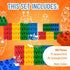 Strictly Briks Large Building Blocks Set for Kids - 108 Pieces in Blue, Green, Red, Yellow