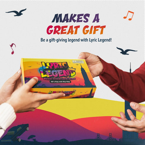Lyric Legend - 90's Hip-Hop and Rap Trivia Game for Adults and Family - The Song Lyric Card Game