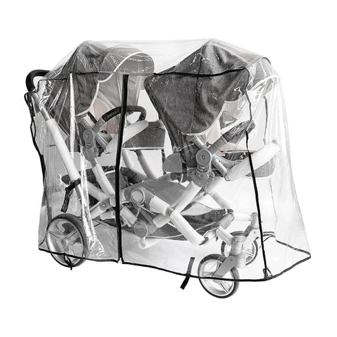 Ezkindheit Double Stroller Rain Cover,Rain Cover for Double Tandem Stroller,Big Size Universal Rain