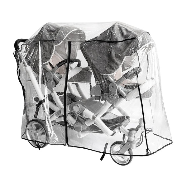 Ezkindheit Double Stroller Rain Cover,Rain Cover for Double Tandem Stroller,Big Size Universal Rain