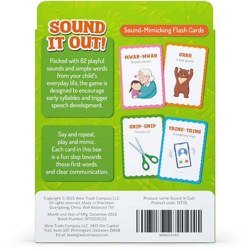 Speech Therapy Flash Cards for Toddlers 1-4, Learning Toys for Speech Development and Phonics