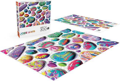 Buffalo Games - Josie Lewis - Cosmic Colors - 300 Large Piece Jigsaw Puzzle for Adults, 21.25 x 15.00, Game Nights