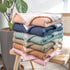 4-Layer 47"x47"(Peach lulumoon Muslin Baby Blanket for Girls: Soft Cotton Toddler Blanket for Daycare - Reversible