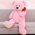 MorisMos 4 Feet Giant Pink Teddy Bear Stuffed Animal, 51.2in Large Plush for Baby Shower, Valentine's Day, Christmas,
