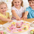 Sets 3-5, Set 4-6, Set 3-6 Wooden Tea for Toddlers Tea Party for Little Girls Toddler Tea with Teacups, Dessert Food