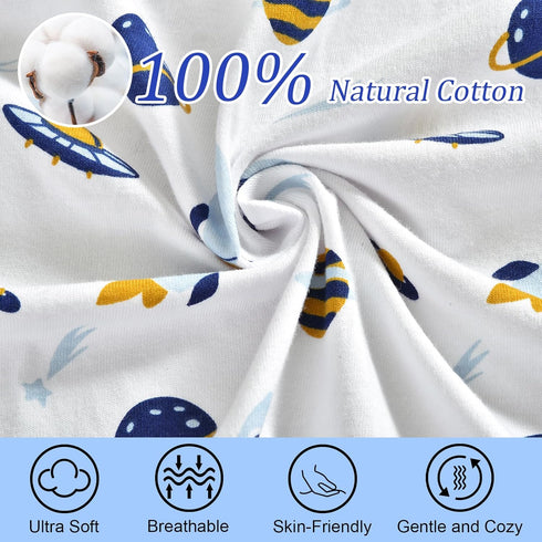 100% 3 Pack 0-3 david's kids Cotton Baby Swaddle Wrap for Months, Soft Breathable Swaddle Blanket for Newborn Infant