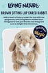 7 inches Living Nature Brown Sitting Lop Eared Rabbit Stuffed Animal | Fluffy Rabbit Animal | Soft Toy for Kids |