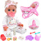 SMILESSKIDDO 14" Baby Doll with Washable Dolls Accessories, Lifelike Soft Babydoll Pretend