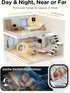 NUOTUN 2'' 1080P 2-Way Baby Monitor with Camera and Audio Watch, Wearable Portable HD Baby Monitor No WiFi, Video Loop