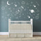Space Wall Decal for Nursery, Outer Space Decor with Rocket Ship and Planets for Baby Boys Room