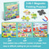 ASTARON Magnetic Puzzles for Toddlers, 25-30-42 pieces Traffic Learning Magnet Puzzles for Kids Birthday Gifts