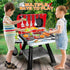 Kids BBQ Grill Kitchen Playset - 2-Layer Barbecue Outdoor Play Grill Toy with Smoke, Sound & Light for Toddler Boys