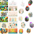 Dcurix 48 Pieces Thermo Heat Sleeves Easter Eggs Wraps Decorative Egg Easter Bunny