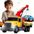 Kids Tow Truck with Car Toys for Boys Ages 4-7 - Large Working Hook Truck with Lights and Music Rescue Toys