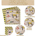 96 350GSM Set 24 Grencian PCS Handyman Tools Party Supplies Handyman Tools Party Plates Disposable Handyman Tools