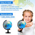 12 Pieces World Globe with Stand - 4.6 Inches Educational Geographic Globe for Kids, Classroom Desk Decor, Blue