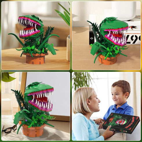Audrey 2 Piranha Plant Building Toys, Compatible with Lego, Little Shop of Horrors Cannibal Flowers for Ages 8+