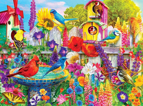 RoseArt - Kodak Premium - Bird Bath Garden - 1000 Piece Jigsaw Puzzle for Adults