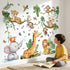 Baby Animal Wall Decals for Nursery: Jungle Safari Theme Kids Room Decor