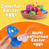 NAWITDA 36 Pack 2.4 Inch Plastic Printed Easter Eggs, Empty Fillable Eggs Bulk for Easter Egg Hunt, Easter Basket