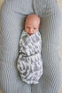 0-3 Mebie Baby Forest Muslin Swaddle, Modern and Neutral Blanket for Baby Girl or Boy, Month, Comfy Wrap