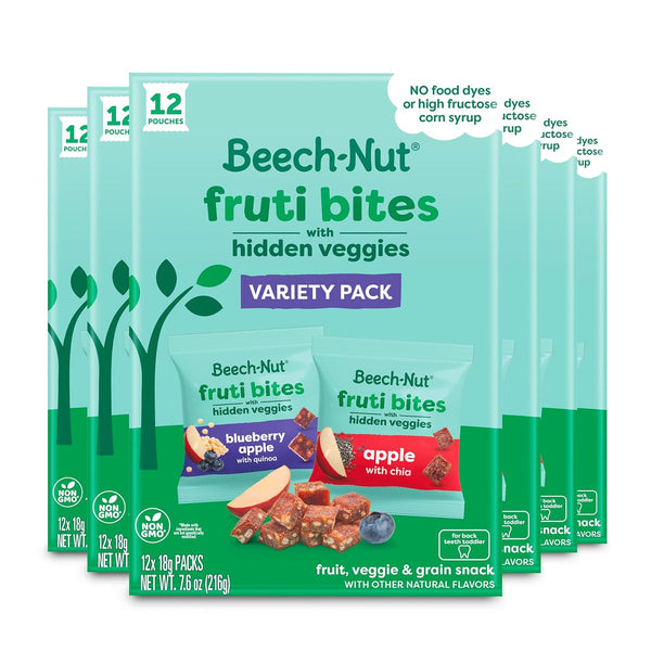 Beech-Nut Toddler Snacks Fruti Bites with Hidden Veggies Quinoa & Chia, Fruit