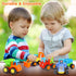 Inertia Toy Early Educational Toddler Cars, Friction Powered Push and Go Vehicles for Kids, 4PCS Gift Set