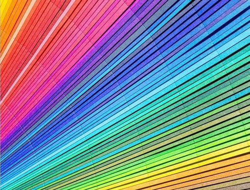 Impuzzibles Paper Rainbow - 1000 Piece Hardest Jigsaw Puzzle, 66 X 50cm Colourful Gradient for Adults