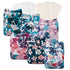 babygoal Reusable Cloth Diapers 6 Pack with 10pcs Inserts, One Size Adjustable