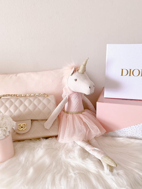 MON AMI Jolie The Unicorn Ballerina Doll: 21” Plush Stuffed Animal, Great for Kids' Room Décor and Gifts