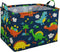 Kids Storage Basket with Blue Dinosaur Pattern, Rectangle Laundry Hamper, Baby Toys Storage Box with Handles for Boys