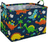 Kids Storage Basket with Blue Dinosaur Pattern, Rectangle Laundry Hamper, Baby Toys Storage Box with Handles for Boys