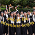 Gold Glitter And So The Adventure Begins Banner - Graduation Decorations for College 2025 Party