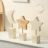 Barydat 3 Pcs Boho Nursery Shelf Decor Wooden Moon and Star Nursery