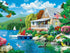 Masterpieces 300 Piece EZ Grip Jigsaw Puzzle - Lakeside Memories - 18"x24"