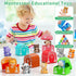 Montessori Learning Toy for Toddlers 1-3 Years, Educational Counting, Matching & Sorting with 10 Safari Animals & 10