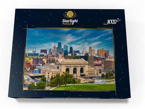 MyPuzzle Skyline of Kansas City, Missouri, USA - 1000 Piece Premium Jigsaw Puzzle for Adults